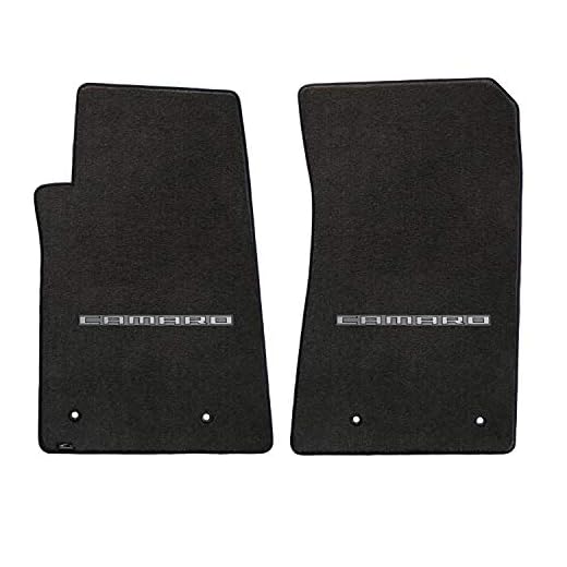 Lloyd Mats Custom-Fit Carpeted Floor Mats Premium Luxury Car Floor Liners for Chevy Camaro Mats 2010-2015 (Charcoal, Front Mats - Camaro)
