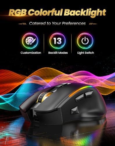 TECKNET Wireless Gaming Mouse - 5