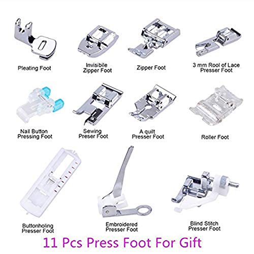 Kit de 11 Piezas Pies Prensatelas para Máquina de Coser miniatura 5