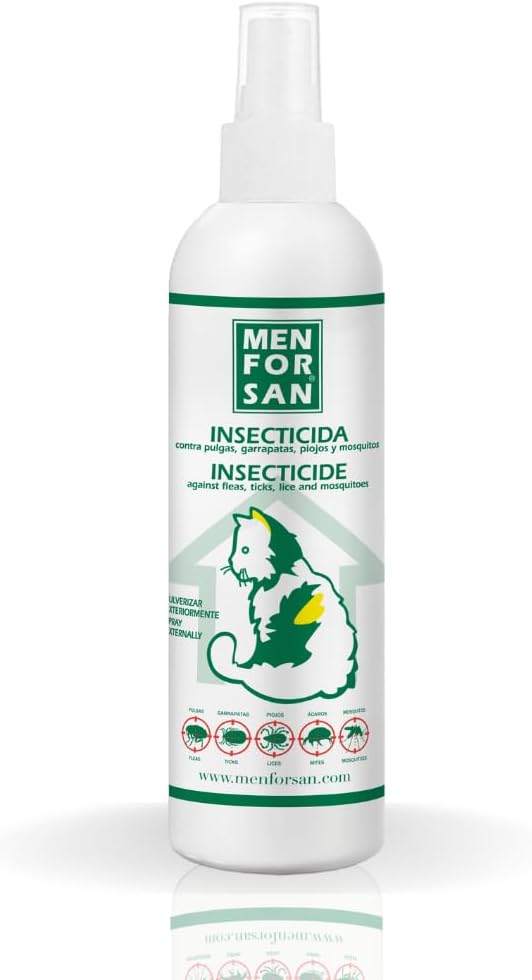 MENFORSAN Insecticida para el entorno de Gatos | No Mancha | Pulverizador | 250 ml
