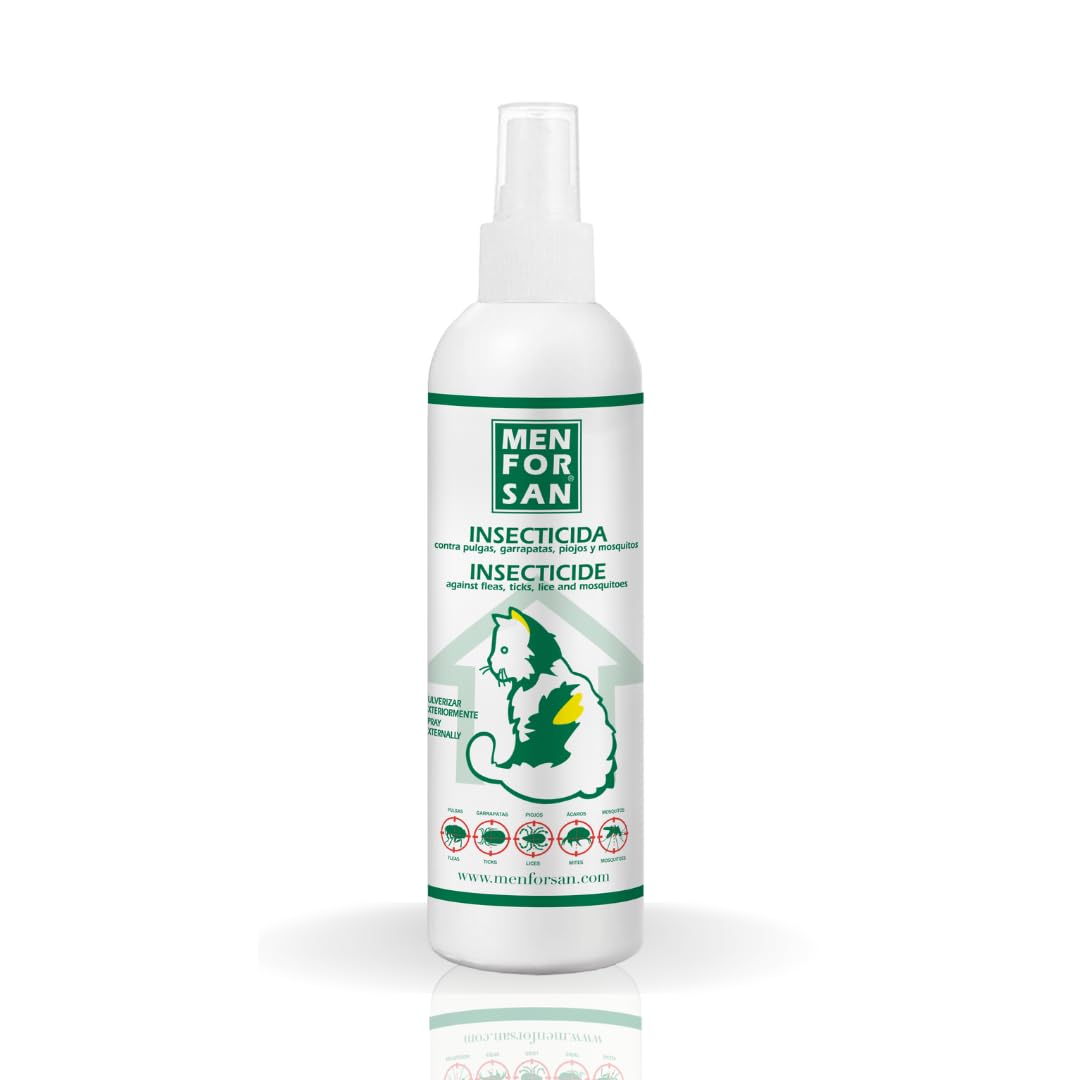 MENFORSAN Insecticida para el entorno de Gatos | No Mancha | Pulverizador | 250 ml