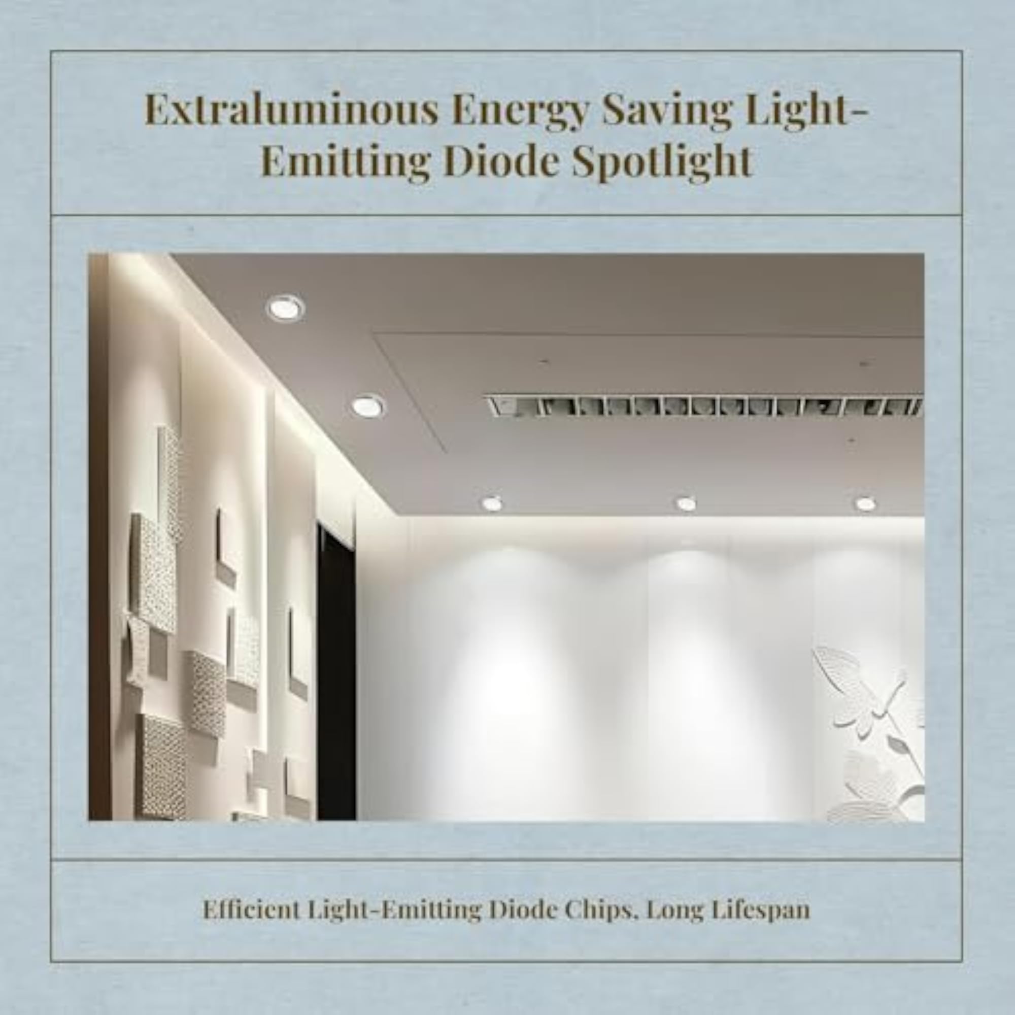 Adjustable LED Recessed Ceiling Light for Living Room
