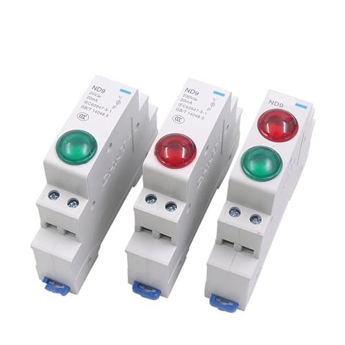 Voyant LED modulaire ND9 rouge 24V pour rail DIN de tableau électrique