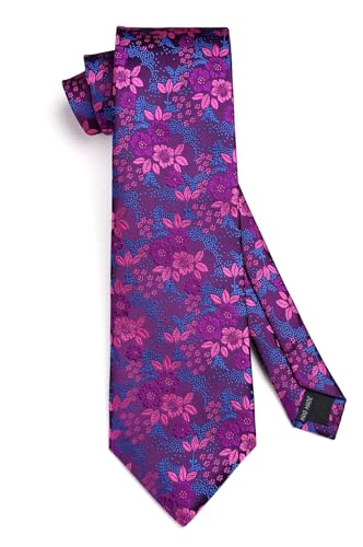 Image of Enlision Ties for Men Solid Color 3.35 inch Formal Business Necktie Classic Satin Mens Wedding Party Ties