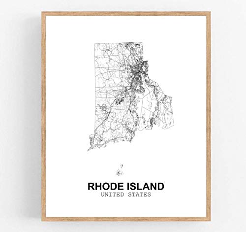 Eleville 8X10 Unframed Rhode Island United States Country View Abstract