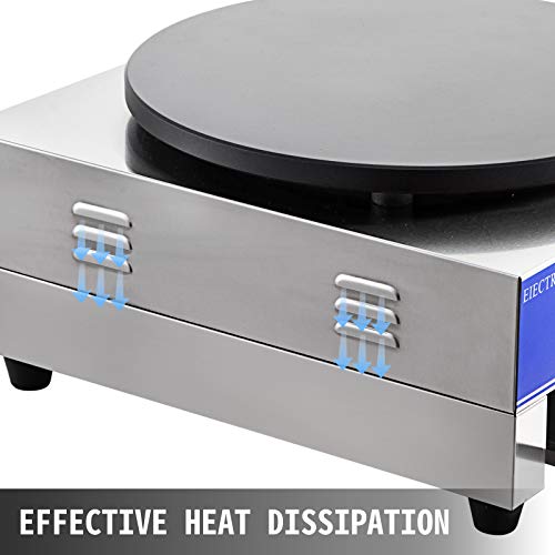 VEVOR Macchina per Crepe Elettrico 3000W, Crepiera...
