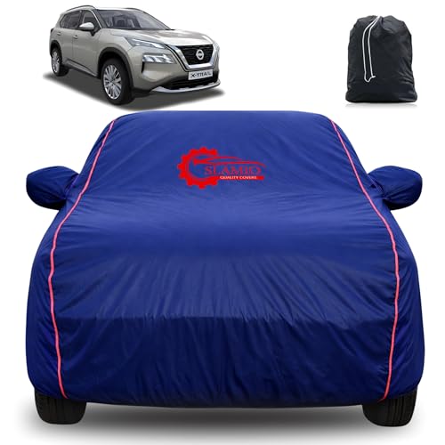 Image of 100% Waterproof Car Cover for Nissan X-Trail 2024-2026 Model | All-Weather, Dustproof & UV Protection | Heavy-Duty 3-Layer Fabric | Custom Fit with Mirror & Antenna Pocket | Navy Blue