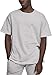 Produktbild Urban Classics Herren Herirngbone Terry Tee T-Shirt, Grau (Lightgrey 00143), Large (Herstellergröße: L)