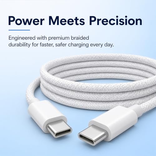 Image of AILKIN 20W iPhone 15 /16 /17 Compatible USB C to C Fast Charger with Type C Cable, PD Fast Charging Adapter for iPhone 17 /16 /15 Series, iPad Air, iPad Pro & Mini & Other USB-C Devices