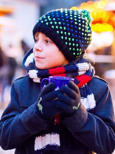Image of EBOOT 3 Pairs Winter Kids Gloves Warm