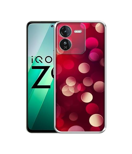 Image of 3D Circles Design Printed Silicon Soft TPU Back Case Cover for iQOO Z9 5G, Multi
