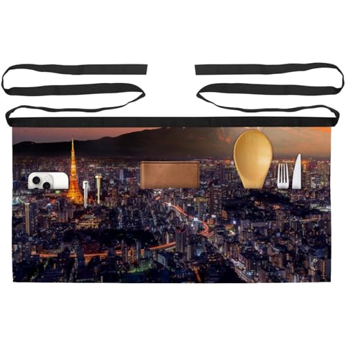 Tablier de cuisine avec 3 poches pour ranger vos accessoires durant vos recettes et l'entretien