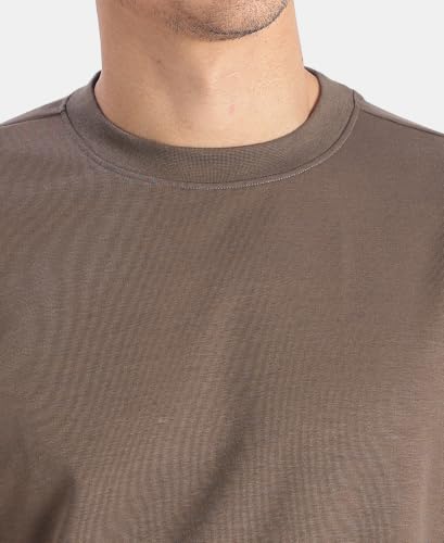 Image of Jockey UM23 Men Super Combed Cotton Blend Oversized T-Shirt with StayFresh Treatment
