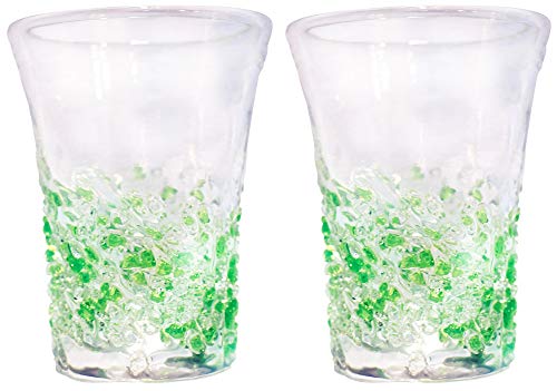 Vasos Tida Kobo para cerveza 2 piezas 7 cm verdes