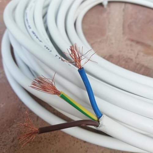 100 METRE TTR CCA Çok Telli Elektrik Kablosu Topraklı Bakır İletken Damarlı Beyaz Kablo 3x1.5 mm - Görsel 5