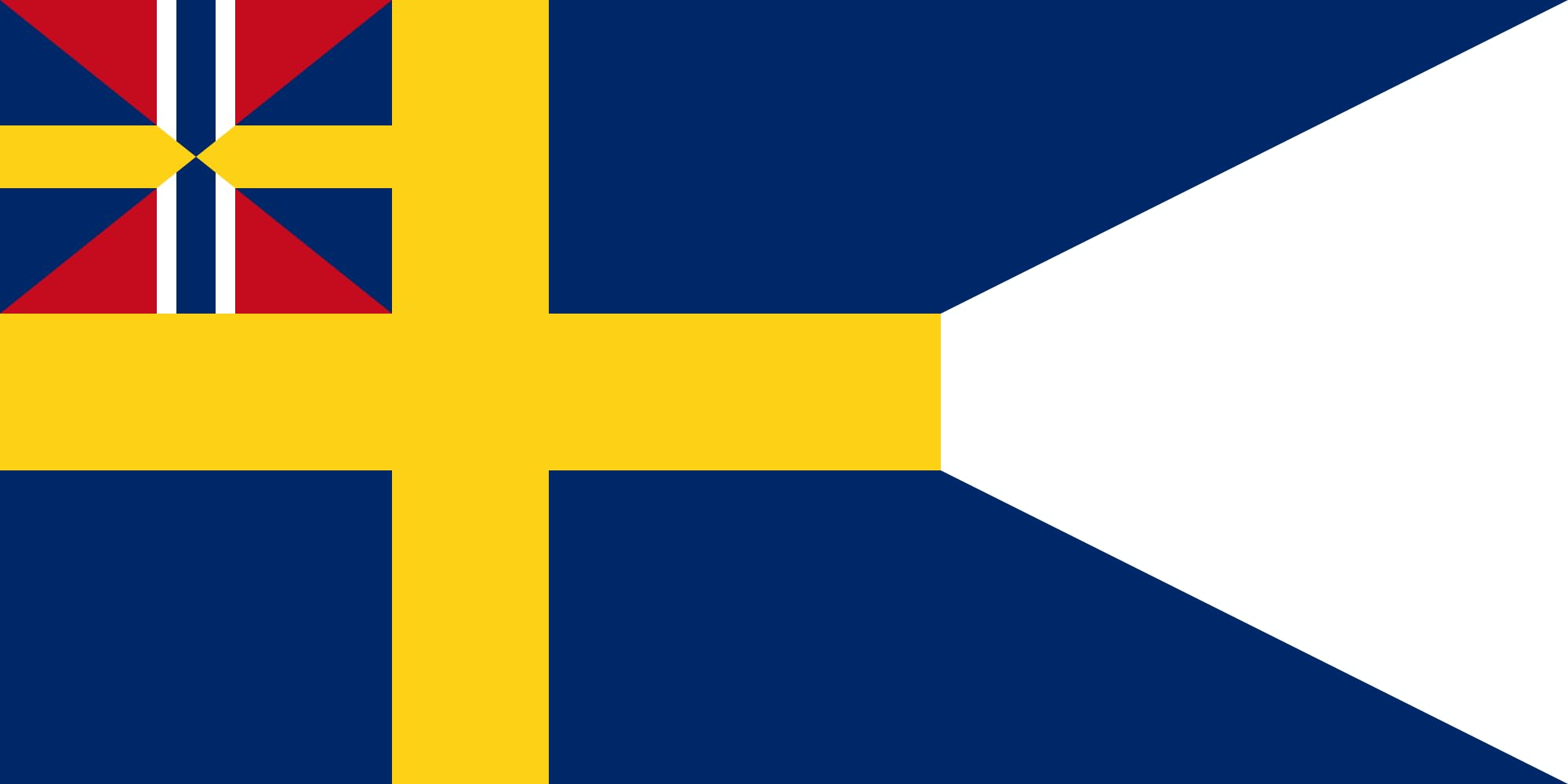 Drapeau XL Sweden 1897-1905 alternative pour decoration de salon et grand mat