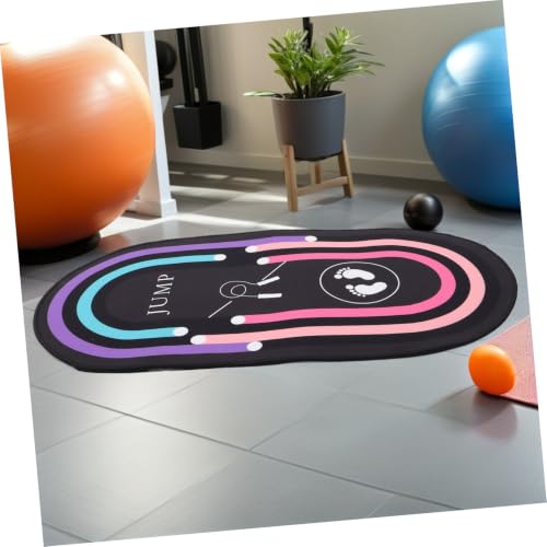 Jump Rope Mat 31.5x19 in Oval Non-slip Shock Absorbing miniatura 5
