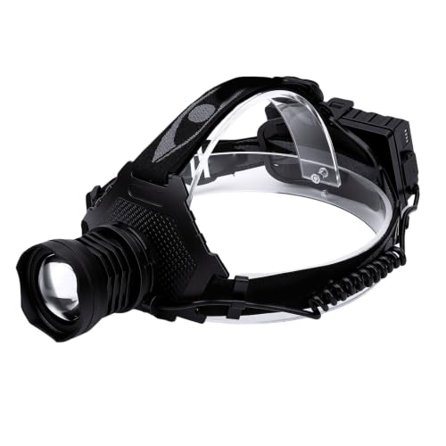 Linterna frontal para pesca nocturna y senderismo con zoom ajustable 2