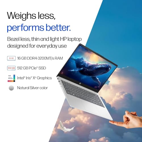Image of HP Premium EP Series (Intel 13th Gen Core i7-1355U, 16GB RAM, 512GB SSD, Win 11, MS Office 2024, Backlit KB, FHD Camera, 14'' /35.6cm Anti-Glare Micro-Edge Display, Lightweight 1.4kg, Silver) EP0159TU