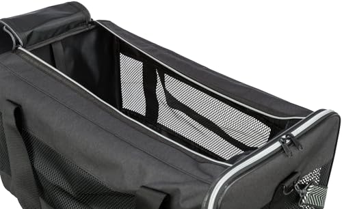 TRIXIE Transporttasche Ryan für Hunde – 26 × 27 × 47 cm – bis 6 kg – oben zu öffnen – abnehmbarer Schulterriemen & Kurzleine – Außentasche – herausnehmbare Bodenplatte - 28841