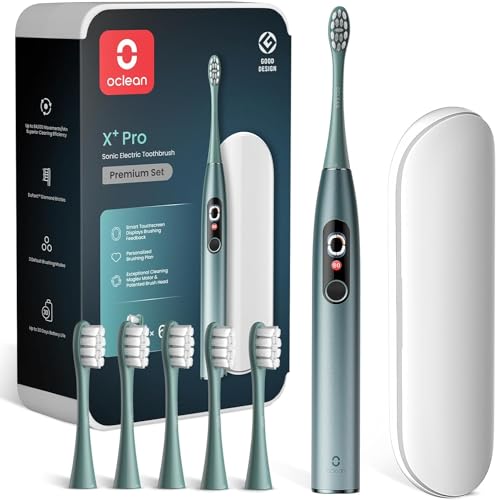 Oclean Cepillo electrico sónico X Series Pro Gift Set, Pantalla táctil inteligente
