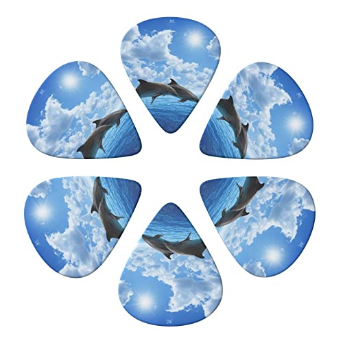 Ensemble de 6 médiators de guitare Two Dolphins pour guitare acoustique, guitare électrique, basse, ukulélé – fin, moyen… - Les Beatles, Paul McCartney, John Lennon, RIngo Starr, George Harrison Ensemble de 6 médiators de guitare Two Dolphins pour guitare acoustique, guitare électrique, basse, ukulélé - fin, moyen… – Image 5