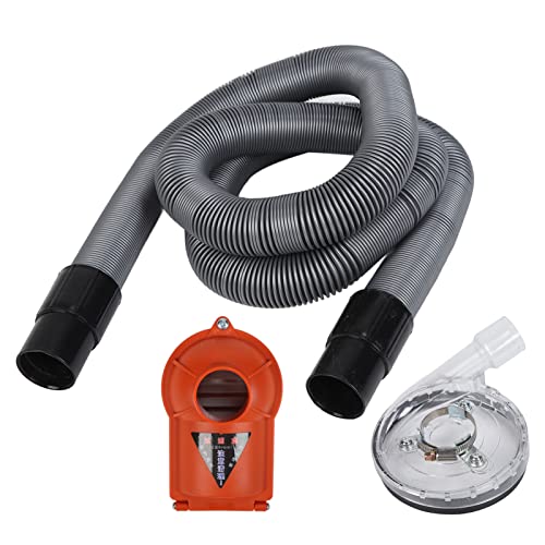 Yuecoom Dust Shroud Kit Dust Collection Adapter Set and Full Attachment KitDry Grinding Cover Oblique Angle Grinders Power Tool Accessories 4in Flap Disc