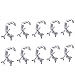 10PCS Stage Light Clamp Hook,Aluminum Alloy C-Clamp Safety Hang on Truss for heavy duty 88LBs,Moving Head Light,DJ Par Lgiht,Suitable for 32-58mm Pipe Diameter(Pack of 10)