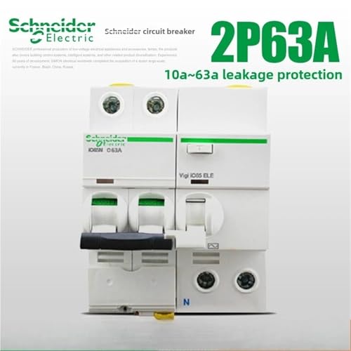 Disjoncteur électrique anti fuite iC65N coupure 3A 2P