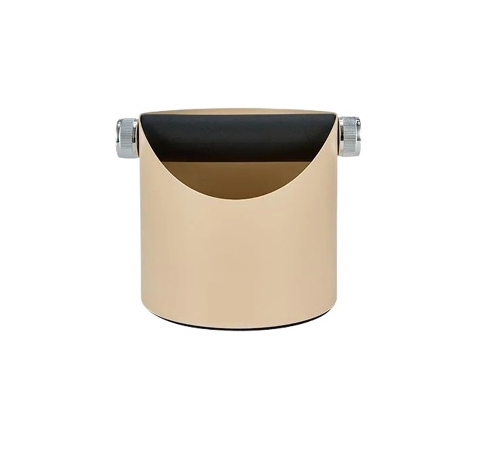Kaffeezubehör Anti-Rutsch-Kaffeeklopfbox mit abnehmbarer Klopfstange Barista-Zubehör Kaffeesatz-Aufbewahrungswerkzeug(Rose Gold)