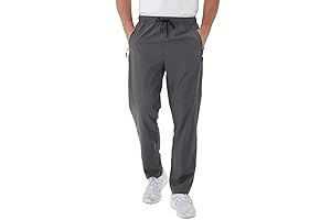 Men's Lightweight Zip-Pocket Pants: The Ultimate Travel and Workout Essential