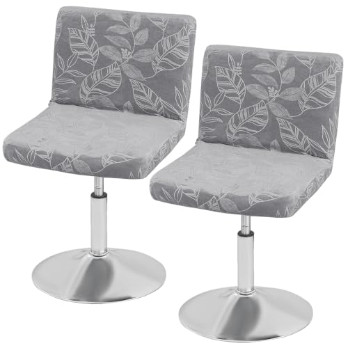 Image of FUANGUI Bar Stool Covers with Backs, 2 Pack Stretch Bar Stool Chair Covers