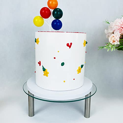 Festlove 3 Pcs Round Tempered Glass Cake Stands Set 8 10 13 Inch Cupcake Display Stand Plate For Dessert Table Serving Platter thumb #8