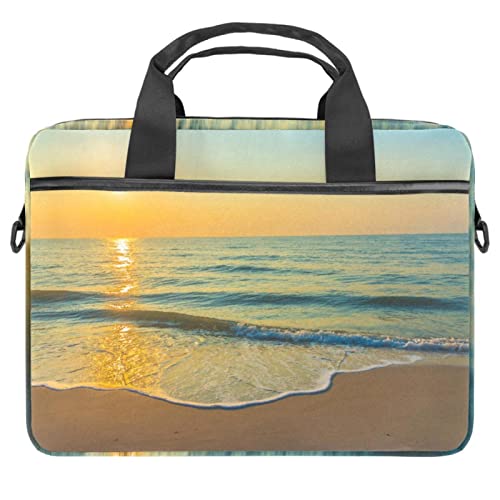 Sac pc portable 13 pouces bleu dusk beach pour un style marin unique