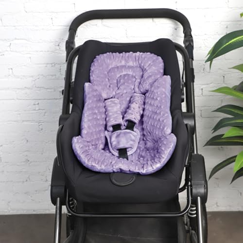 Cojín para asiento de bebé 3 en 1 púrpura y rosa miniatura 7