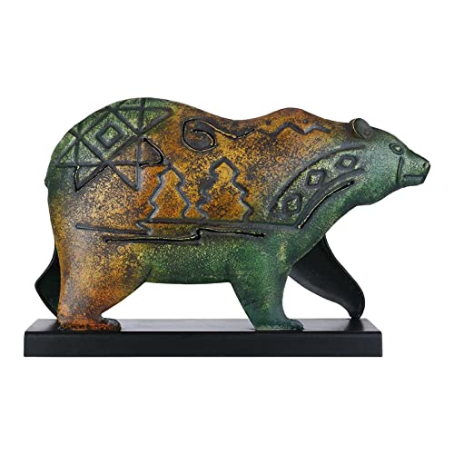 perfk Escultura Estatuilla Animal Hierro Artesanía para Escritorio Gabinete Cumpleaños