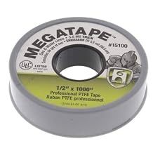 PTFE MEGATAPE, 1/2" x 1000" Grey