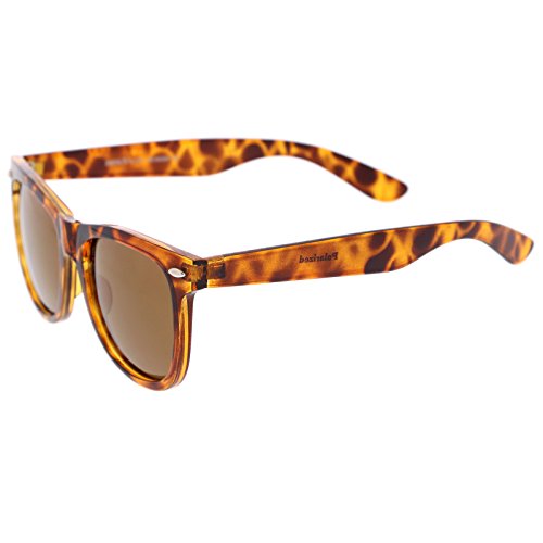 zeroUV Retro Wide Temple Polarized Lens Square Horn Rimmed Sunglasses 55mm3