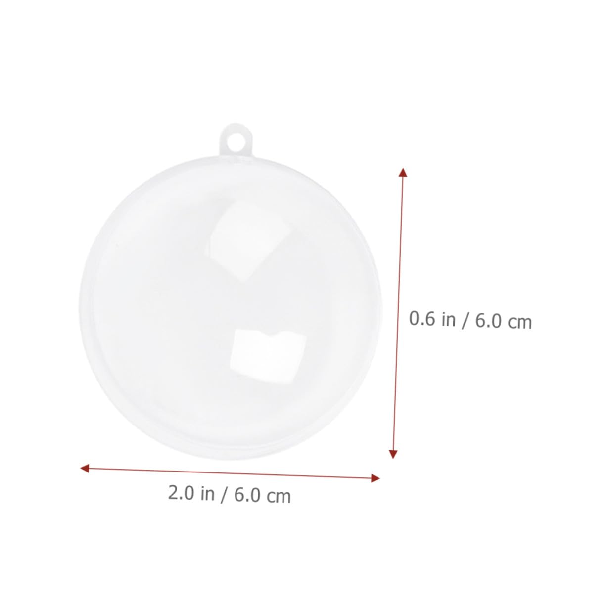 MAGICLULU 4 Set Palla Vuota Di Natale Di Natale Fai Da Te Ornamenti Natalizi Trasparenti Palline Natalizie Trasparenti Riempibili Chiari Ornamenti Natalizi Riempibili Abs 10 Pezzi * 4