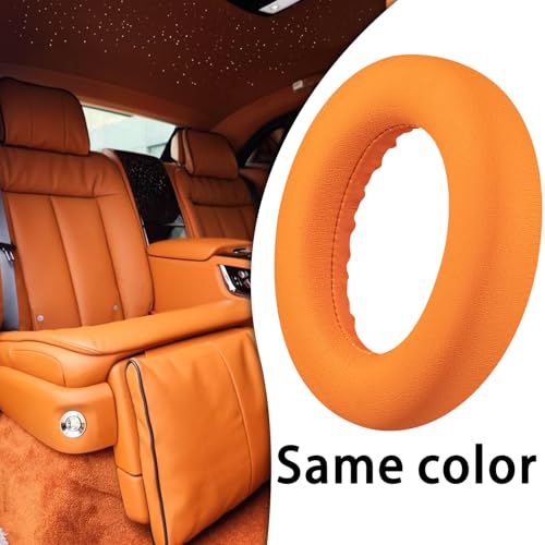 Image of SOULWIT Replacement Earpads for Bose QC Ultra /New QuietComfort Ultra(2nd Gen) Wireless Headphones, Ear Pads Cushions with Softer Protein Leather, High-Density Noise Isolation Foam - Orange