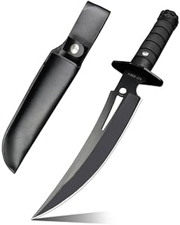 DOOM BLADE 12" Fixed Blade Hunting Knife, Survival Knife,Super Sharp Knife with Leather Sheath for Camping Hiking Fising Survival - DOOM BLADE