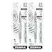Zebra F-701 Stainless Steel Ballpoint Retractable Pen, Black Ink.8mm Fine Point, 2 Pack