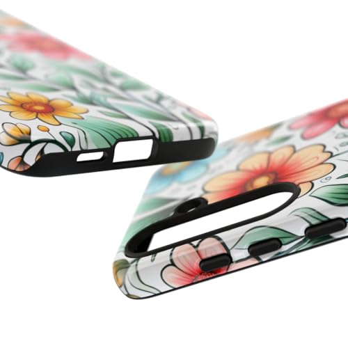 Coque S24 Plus fleurie rigide pour éviter les rayures avec style
