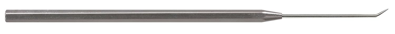 Moody Tools 55-1751 Stainless Steel Precision Probe with Single Bend Tip # 6, 25mil, 6-1/4 Overall Length