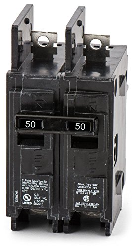 BQ2B050H 1 Phase Bolt-On Circuit Breaker, 50A 120/240 VAC, 2 Poles