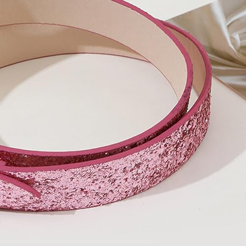 Skinny Belts, Women's Belts Faux-Leather Shinning Adjustable Buckle Female Jeans Skirt Waist Belt4