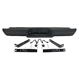 MBI AUTO - Steel Black, Complete Rear Step Bumper Assembly for 1993-2011 Ford Ranger, FO1102257