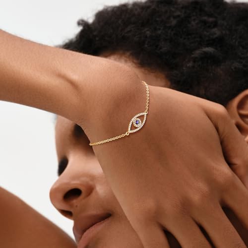Image of MEVECCO Bracelet for Women 14K Gold Plated Dainty Chain Simple Jewelry Cute Handmade Minimalist for Her