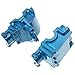 Treehobby Metal Front&Rear Differential Gearboxes Housing Cover with Differential Gear Set Compatible with WLtoys 1/14 144010 144001 144002 124018 124016 124017 124019 RC Car Upgrades Parts (Blue)