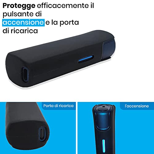 Zarcshield Coque Lil Solid 2.0 Coque Lil iqos Solid 2.0 en silicone TPU, imperméable et anti--Cadute et anti-vibration et portable, protection efficace des cigarettes électroniques, noir - Image 3